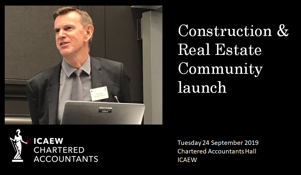 ICAEW Construction & Real Estate Community Launch Event