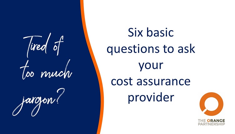 Keep it simple – the 6 basic questions you should ask of your cost assurance provider