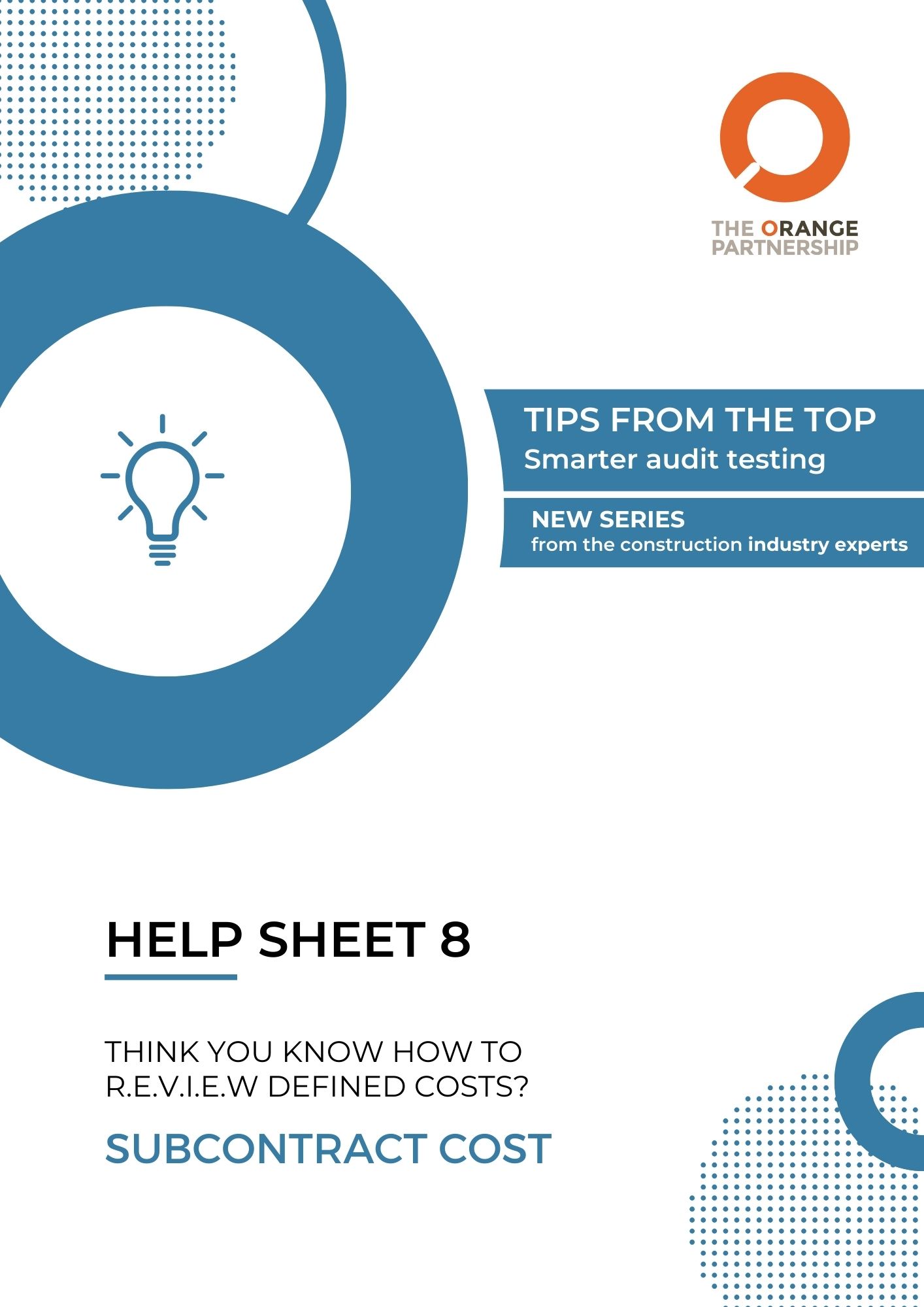 How to R.E.V.I.E.W Subcontract cost smarter