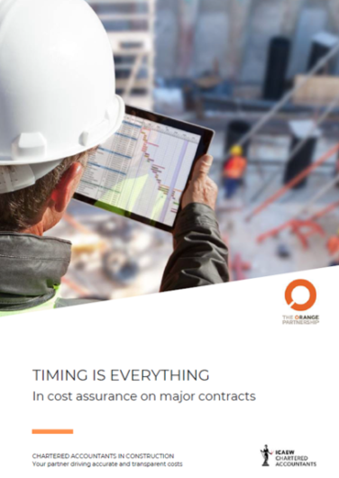 Timing is everything – in cost assurance on major contracts